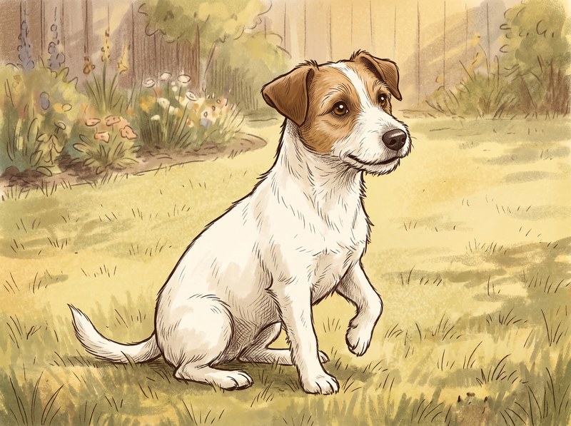 Nelson, a Jack Russell Terrier with a wiry coat and tan markings on his head